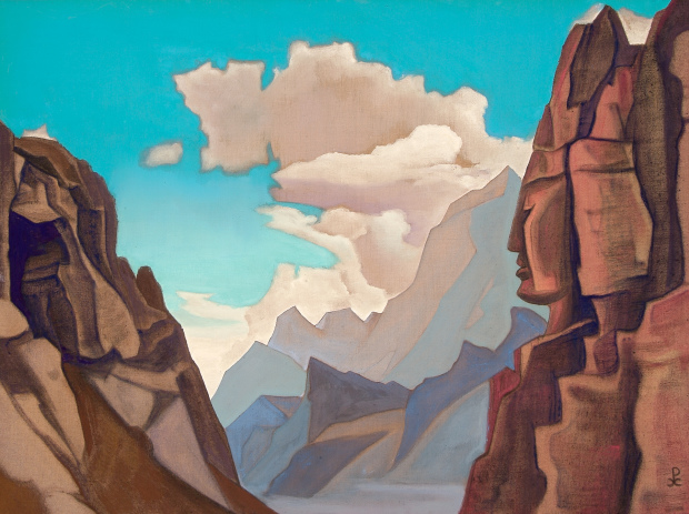 Николай Рерих. Великий дух Гималаев. 1934. Холст, темпера. 76,5 х 103. Музей Николая Рериха, Нью-Йорк, США.